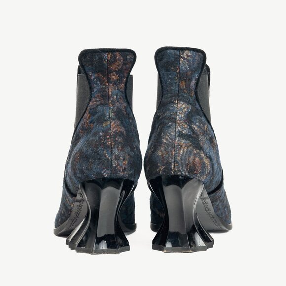 John Fluevog Ara Floral Vintage-Inspired Chelsea Boots - Picture 3 of 12
